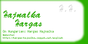 hajnalka hargas business card